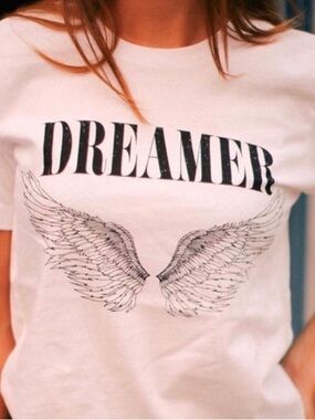 Dreamer Graphic Tee - White Women's Short Sleeve